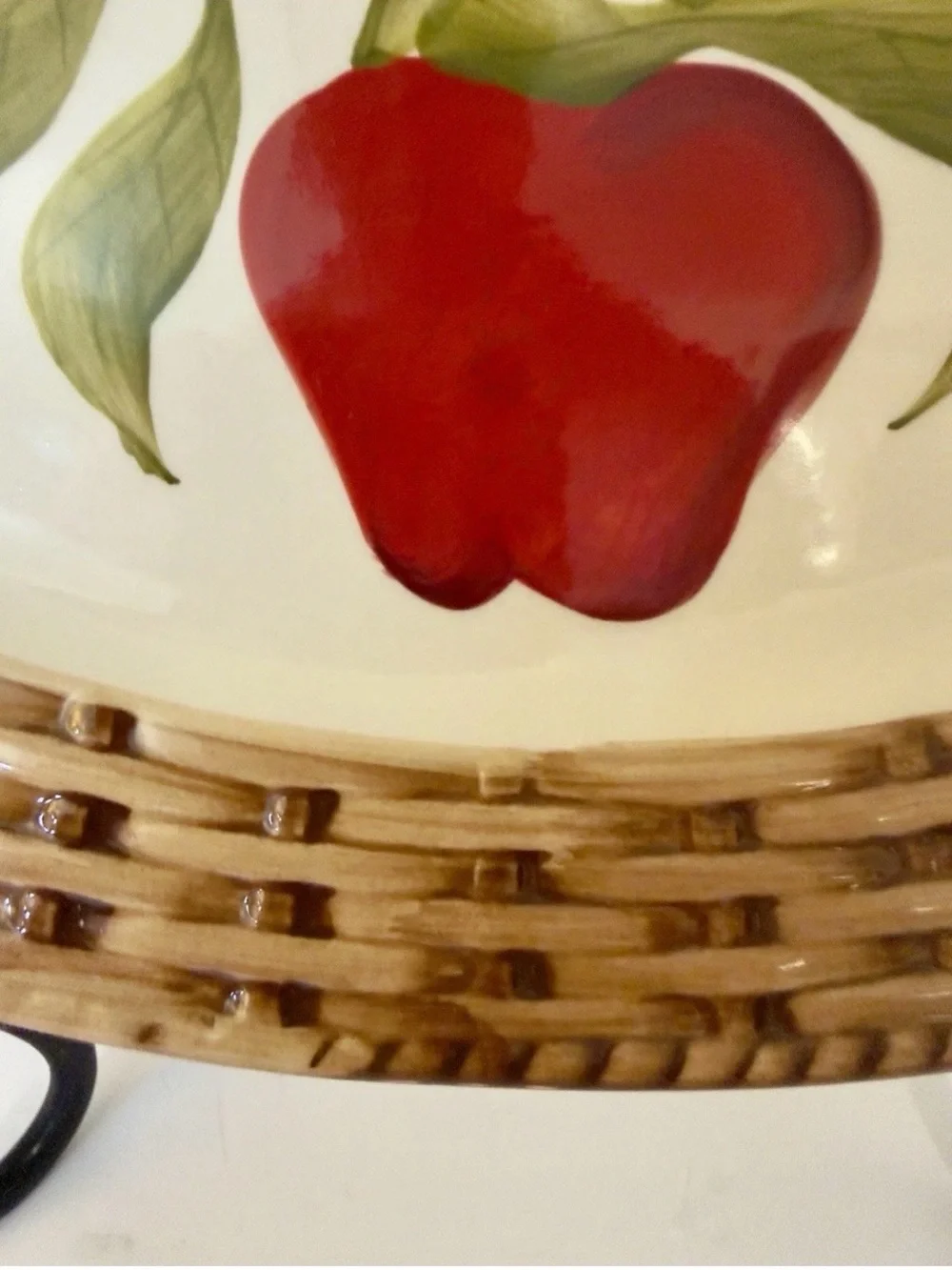 VTG Cracker Barrel Apple Basket 16